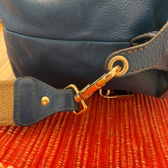 Furla teal leather satchel purse - Picture 12 of 12